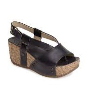 Bussola Navy Olga Wedge Sandal